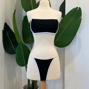 Black and White Bikini, Size: M